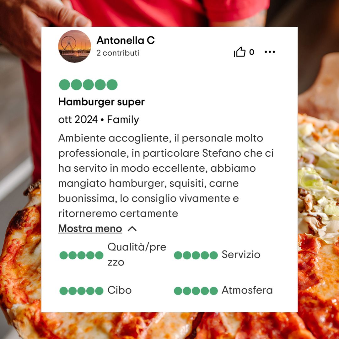 Recensione Pizzeria 360 su TripAdvisor